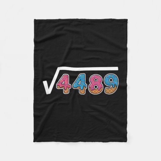 Zes Zeven IJsdrup Cool Meme 67 Grappig Vierkant Fleece Deken (Voorkant)