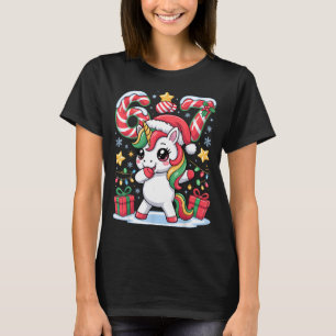 Zes Zeven Kerst Eenhoorn Meme Grappig Schattig Hol T-shirt