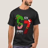 Zes Zeven Kerst Elf Kerstman Meme T-shirt (Voorkant)