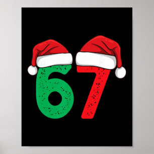 Zes Zeven Kerstmis 6 7 Meme Grappige Kerstmis Poster