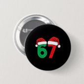 Zes Zeven Kerstmis 6 7 Meme Grappige Kerstmis Ronde Button 5,7 Cm (Voorkant /achterkant)