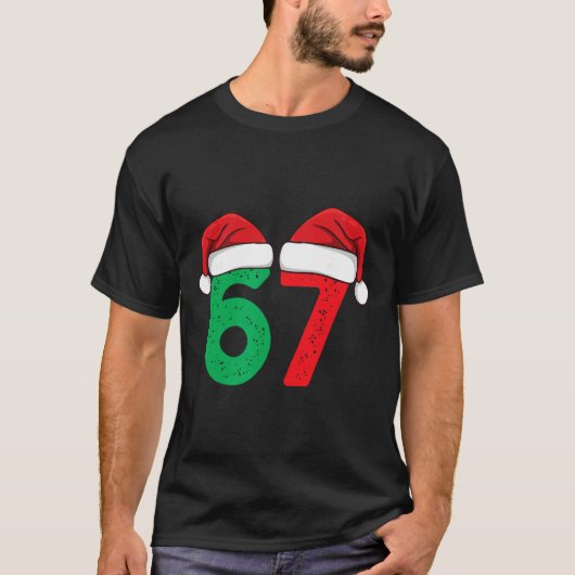 Zes Zeven Kerstmis 6 7 Meme Grappige Kerstmis T-shirt (Voorkant)