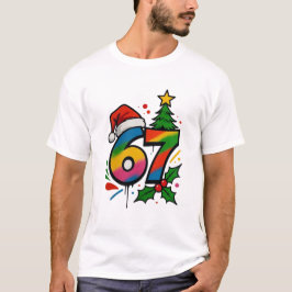Zes Zeven Kerstshirt, Virale 6 7 Meme T-shirt