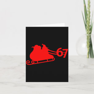 Zes Zeven Kinderen 67 Jongens Meisjes 6 7 Kerstman Kaart