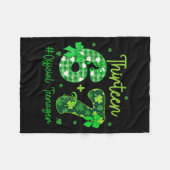 Zes zeven meme 67 St. Patrick's Day 13e tiener Fleece Deken (Voorkant (Horizontaal))