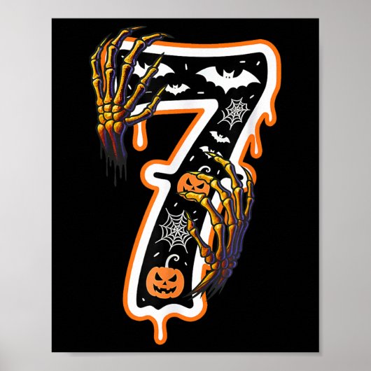 Zes Zeven Meme 6 7 67 Halloween Thanksgiving Koppe Poster (Voorkant)
