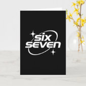 Zes Zeven Meme Cool Y2k 67 Gen Alpha Slaang Kaart (Gele Bloem)