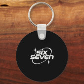 Zes Zeven Meme Cool Y2k 67 Gen Alpha Slang Sleutelhanger (Voorkant)