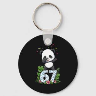 Zes Zeven Meme Dabbing Baby Panda 67 Grappige Gen Sleutelhanger
