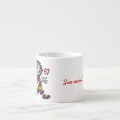 Zes zeven! Meme Espresso Kop (Voorkant)
