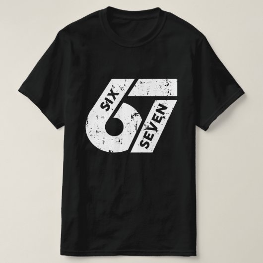 Zes Zeven Meme Grappig 67 T-shirt (Design voorkant)