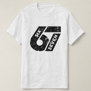 Zes Zeven Meme Grappig 67 T-shirt