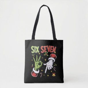 Zes Zeven Meme Grappig Gemeen Guy Kerst Viraal 6 7 Tote Bag