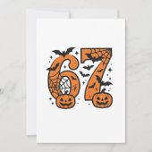 Zes Zeven Meme Halloween 67 Mason Spooky Aankondiging (Voorkant)