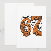 Zes Zeven Meme Halloween 67 Mason Spooky Aankondiging (Voorkant / Achterkant)