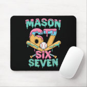 Zes Zeven Meme Mason Ijs Drip Grappig Bysebyll Muismat (Met muis)