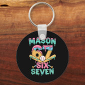 Zes Zeven Meme Mason Ijs Drip Grappig Bysebyll Sleutelhanger (Voorkant)