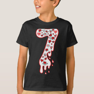 Zes Zeven Meme Nummer 7 Koppels Matching Valentijn T-shirt