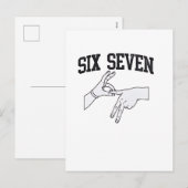 Zes Zeven Meme Viraal 67 Mason Gebarentaal    Feestdagenkaart (Voorkant / Achterkant)