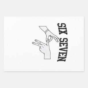 Zes Zeven Meme Viraal 67 Mason Gebarentaal Inpakpapier Vel