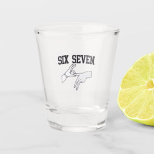 Zes Zeven Meme Viraal 67 Mason Gebarentaal Shot Glas