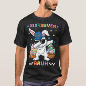 Zes-zeven meme vrolijk pasen 2026 t-shirt (Voorkant)