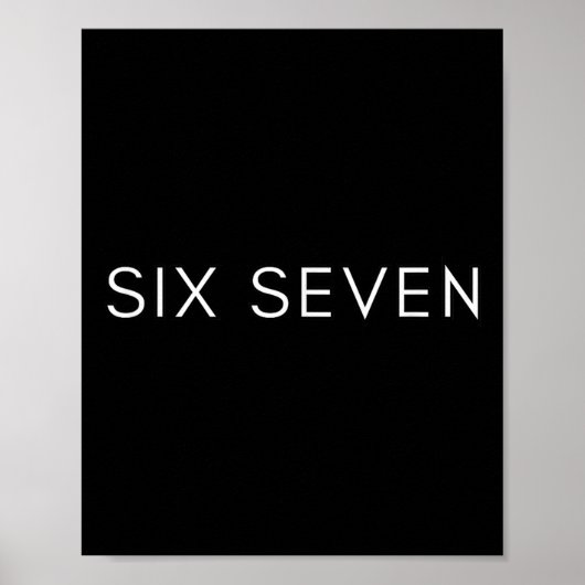 Zes-zeven Minimaal Schoon 67 Design Genz Team Squa Poster (Voorkant)