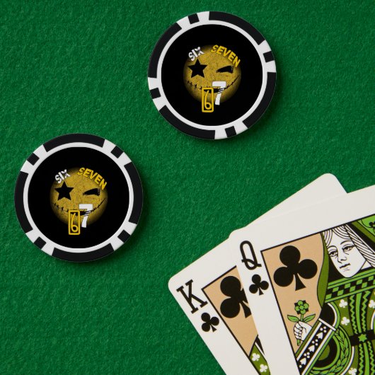 Zes Zeven Poker Chips! Chips (Pokertafel (Dubbel))