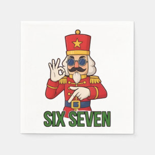 Zes Zeven Sneeuwman Kerst Notenkraker 6 7 Xmas  Servet