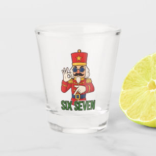 Zes Zeven Sneeuwman Kerst Notenkraker 6 7 Xmas Shot Glas
