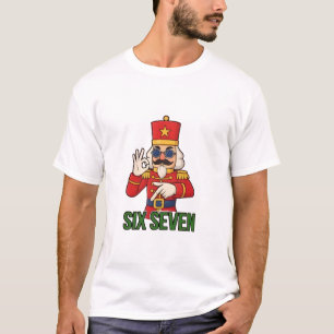 Zes Zeven Sneeuwman Kerst Notenkraker 6 7 Xmas T-shirt