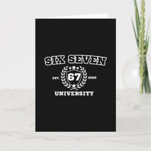 Zes Zeven Universiteit Zes Zeven Bruh 67 Meme  Kaart