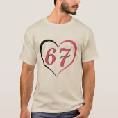 Zes Zeven Valentijnsdag T-shirt (Voorkant)