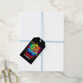 Zes Zeven Verjaardagsambachten Feest, Graffiti Zes Cadeaulabel (Met Touw)