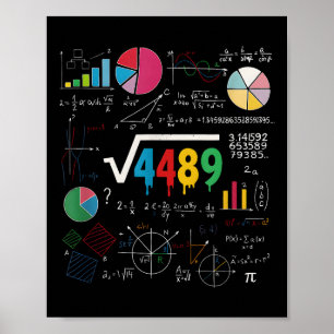 Zes Zeven Wiskunde Leraren 67 Meme Vierkantswortel Poster