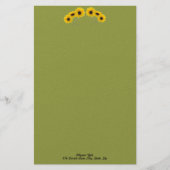 Zes zonnebloemen Aangepast fotobankkanaal Zes zonn Briefpapier (Voorkant)