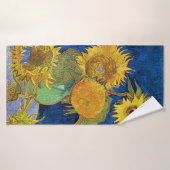 Zes zonnebloemen, Van Gogh Badhanddoek (Badhanddoek)