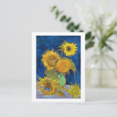 Zes zonnebloemen, Van Gogh Briefkaart (Staand voorkant)