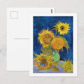 Zes zonnebloemen, Van Gogh Briefkaart (Voorkant / Achterkant)