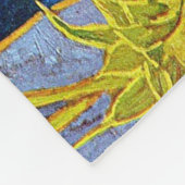 Zes zonnebloemen, Van Gogh Fleece Deken (Hoek)