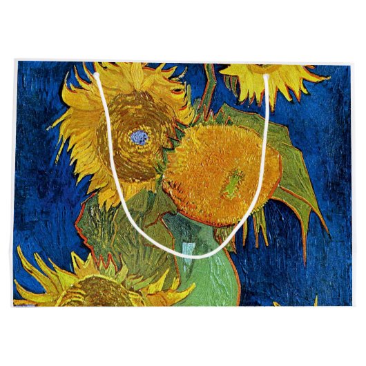 Zes zonnebloemen, Van Gogh Groot Cadeauzakje (Achterkant)