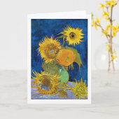 Zes zonnebloemen, Van Gogh Kaart (Gele Bloem)