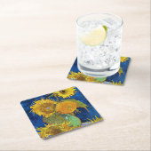 Zes zonnebloemen, Van Gogh Kartonnen Onderzetters (Insitu)