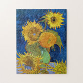 Zes zonnebloemen, Van Gogh Legpuzzel (Verticaal)