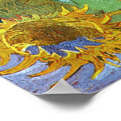 Zes zonnebloemen, Van Gogh Poster (Hoek)
