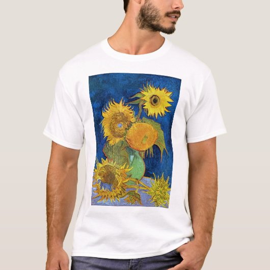 Zes zonnebloemen, Van Gogh T-shirt (Voorkant)