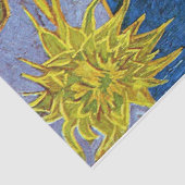 Zes zonnebloemen, Van Gogh Tissuepapier (Detail)
