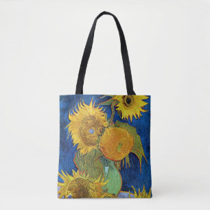 Zes zonnebloemen, Van Gogh Tote Bag
