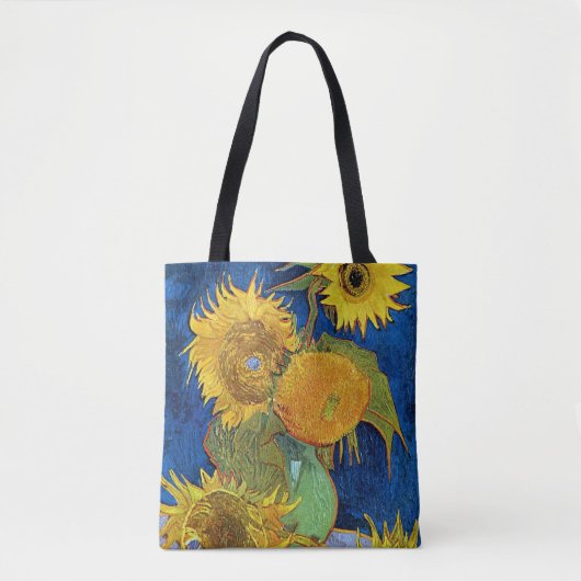 Zes zonnebloemen, Van Gogh Tote Bag (Voorkant)