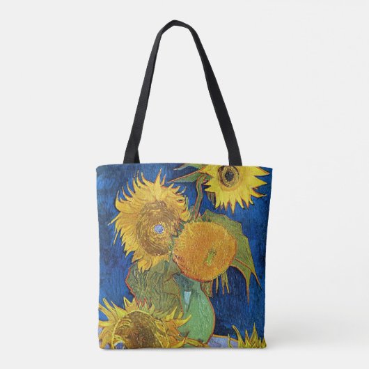 Zes zonnebloemen, Van Gogh Tote Bag (Achterkant)